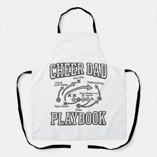 Verouderd Vector T-shirt Ontwerp Vader Playbook Aa Schort (Voorkant)