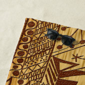 "Verouderde aarde canvas" Strandlaken (In situ)