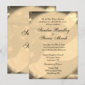 Verouderde Amerikaanse uitnodigingen over het huwe (Voorkant / Achterkant)