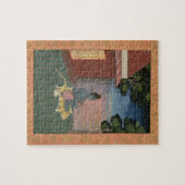 Verouderde azijn op een tijgerhuid buiten een buil legpuzzel (Horizontaal)