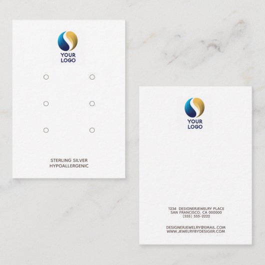 Verouderde beeldschermhouder Voeg uw Logo 3 paren Visitekaartje (Voorkant / Achterkant)