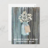 *~* Verouderde benauwde AP49 QR Mason Jar Feestdagenkaart (Voorkant / Achterkant)