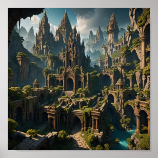 Verouderde beschaving poster