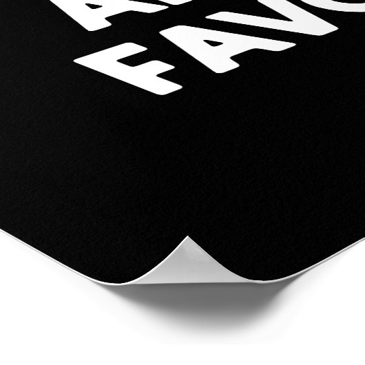 Verouderde broodpuns zijn mijn favoriete ding poster (Hoek)