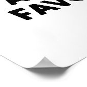 Verouderde broodpuns zijn mijn favoriete ding poster (Hoek)