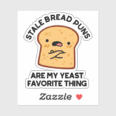 Verouderde broodpuns zijn mijn favoriete ding sticker (Vel)