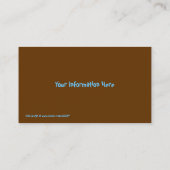 Verouderde Cartoon Visitekaartjes (Achterkant)