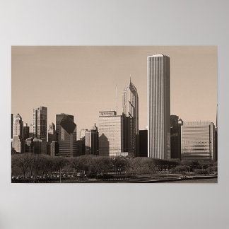 Verouderde Chicago Poster