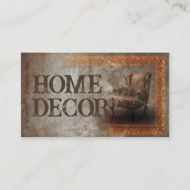 Verouderde Classic Interieur Designer Kaart Visitekaartje