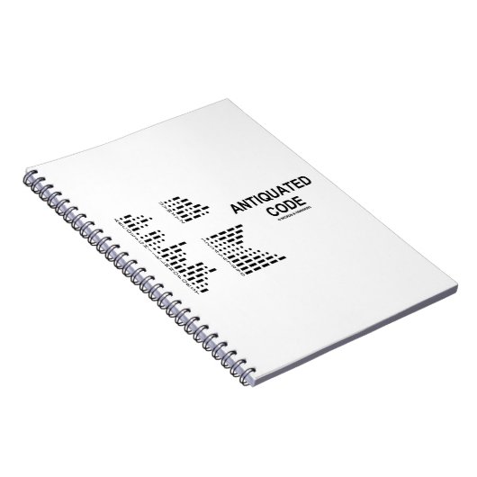 Verouderde code (International Morse Code) Notitieboek (Rechterzijde)