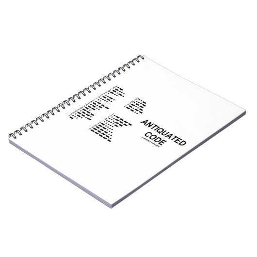 Verouderde code (International Morse Code) Notitieboek (Linkerzijde)