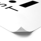 Verouderde code (International Morse Code) Poster (Hoek)