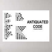 Verouderde code (International Morse Code) Poster (Voorkant)