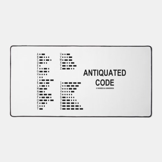 Verouderde Code Internationale Morse Code Humor Bureaumat (Voorkant)