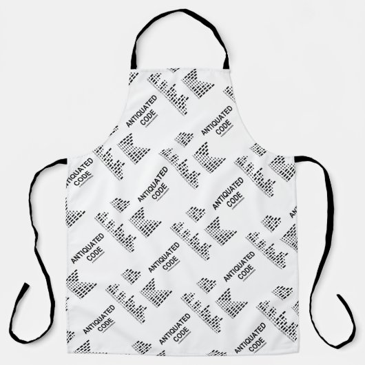 Verouderde Code Internationale Morse Code Humor Schort (Voorkant)