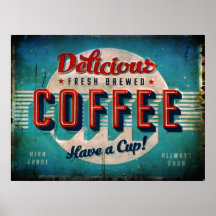 Verouderde Delicieuze Vers Gebrouwen Koffie Antiek