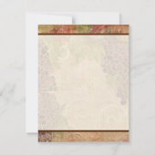 Verouderde druif wijngaard bruiloft briefpapier - notitiekaartje (Achterkant)