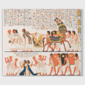 Verouderde Egyptische kunstschildpad Verpakt papie Cadeaupapier (Vlak)