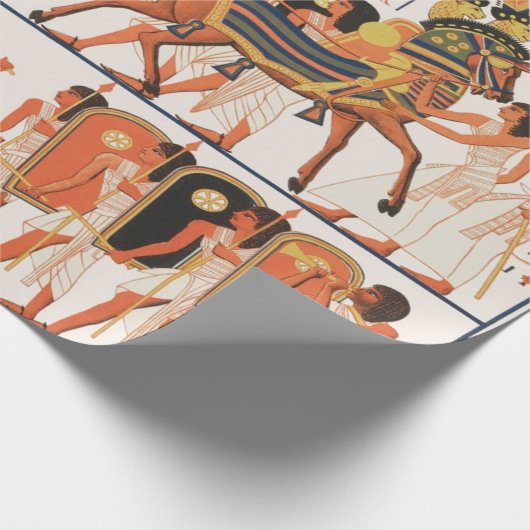 Verouderde Egyptische kunstschildpad Verpakt papie Cadeaupapier (Hoek)