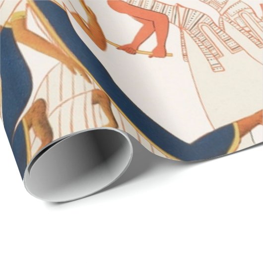 Verouderde Egyptische kunstschildpad Verpakt papie Cadeaupapier (Rol Hoek)