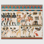 Verouderde Egyptische kunstschildpad Verpakt papie Cadeaupapier (Vlak)
