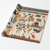 Verouderde Egyptische kunstschildpad Verpakt papie Cadeaupapier (Uitgerold)