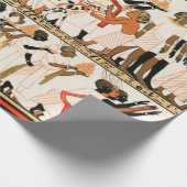 Verouderde Egyptische kunstschildpad Verpakt papie Cadeaupapier (Hoek)