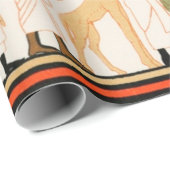 Verouderde Egyptische kunstschildpad Verpakt papie Cadeaupapier (Rol Hoek)