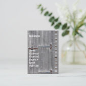 Verouderde houten deur Grunge Visitekaartje (Staand voorkant)