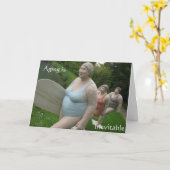 Verouderde humor van verjaardagskaarten kaart (Gele Bloem)