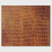 Verouderde ledertextuur van bruin dierenleder cadeaupapier (Vlak)