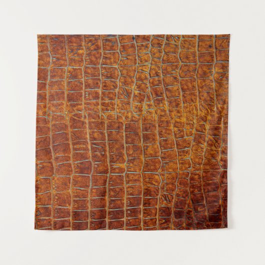 Verouderde ledertextuur van bruin dierenleder wandkleed (Voorkant (horizontaal))