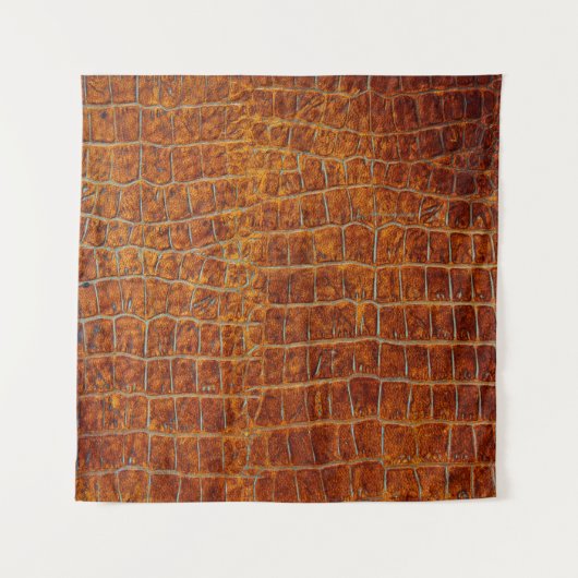 Verouderde ledertextuur van bruin dierenleder wandkleed (Voorkant)