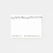 Verouderde muziekbalk post-it® notes (Voorkant)