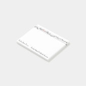 Verouderde muziekbalk post-it® notes (Schuin)
