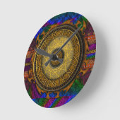 Verouderde mystieke koepel van magische cellen en  ronde klok (Hoek)