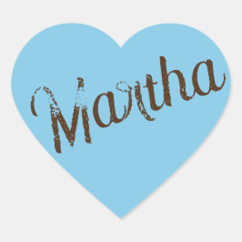 Verouderde naam hart Stickers (Sky Blue & Copper)