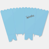 Verouderde naam Popcorn Box (Sky Blue & Copper) Bedankdoosjes (Ongevouwen)