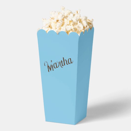 Verouderde naam Popcorn Box (Sky Blue & Copper) Bedankdoosjes (Popped)