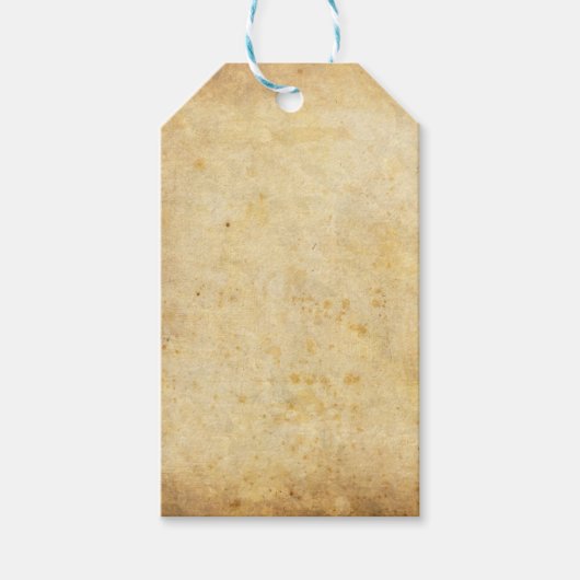 Verouderde papieren cadeau Labels Cadeaulabel (Voorkant)