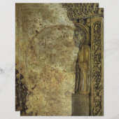 Verouderde perkament effect antieke middeleeuwse s (Voorkant / Achterkant)