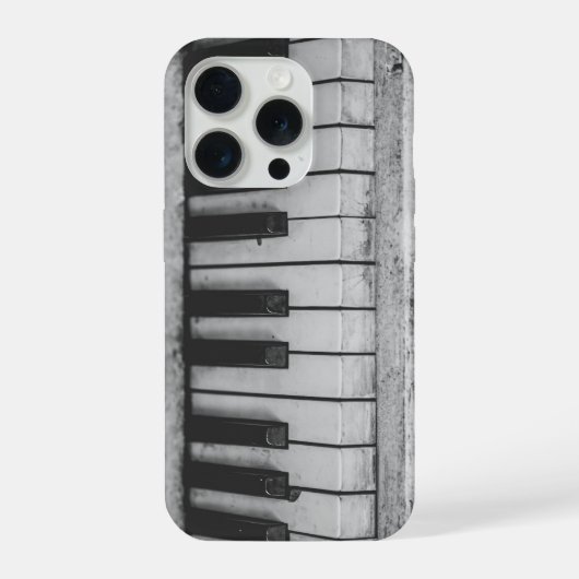 Verouderde Piano iPhone Hoesje (Achterkant)