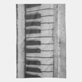 Verouderde Piano Theedoek (Verticaal)