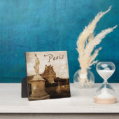 Verouderde plaquette uit Parijs Fotoplaat (Insitu)