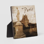 Verouderde plaquette uit Parijs Fotoplaat (Voorkant)