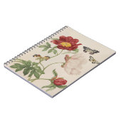 Verouderde pony en Butterflies Spiral Notitieboek (Linkerzijde)