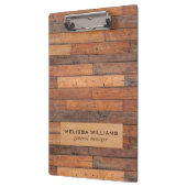 Verouderde rustieke bruine houten planken klembord (Links)