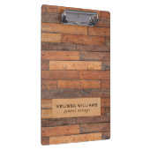 Verouderde rustieke bruine houten planken klembord (Rechts)