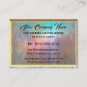 Verouderde Scissors Chic Hair Stylist Professional Visitekaartje (Achterkant)