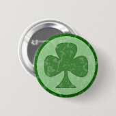 Verouderde Shamrock Ronde Button 5,7 Cm (Voorkant /achterkant)